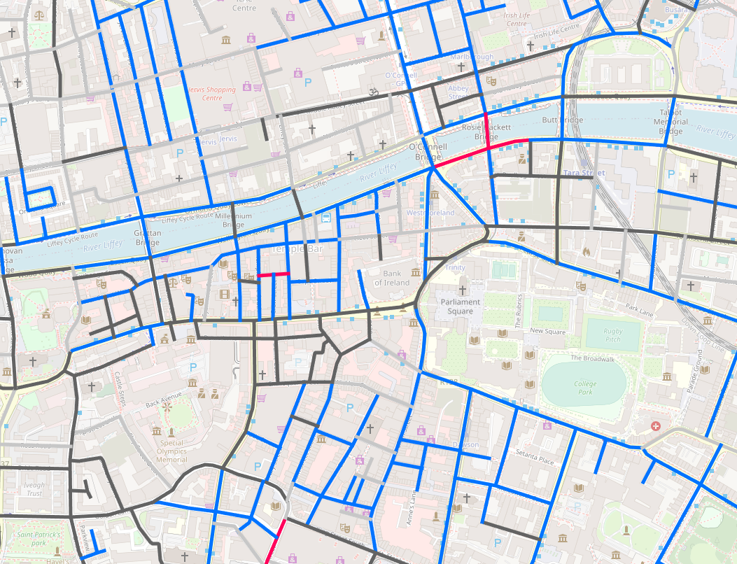 The Etymology and Age of Dublin’s Street Names Mapped